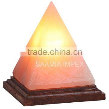 Beautiful Rock Salt Lamp Pyramid