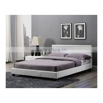 Modern fabric double bed frame