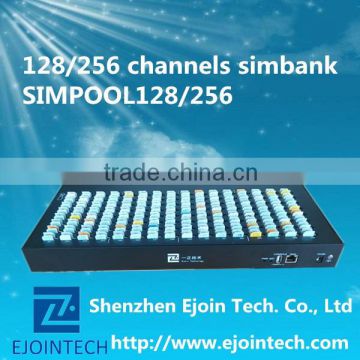128 channel bank simpool distribute sim cards to voip gateway remotely