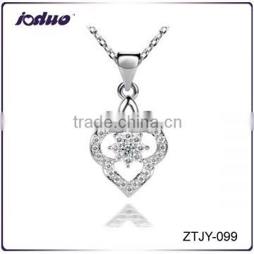 New Design Lady Fashion Irregular Love Zircon Necklace Pendant Wholesale ZTJY-099