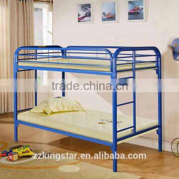 Adult Heavy Duty Wronght Iron Steel Metal Bunk Bed Dormitory Furniture