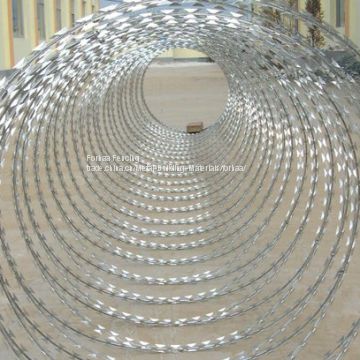 450mm coil diameter concertina razor barbed wire cheap barbed razor wire