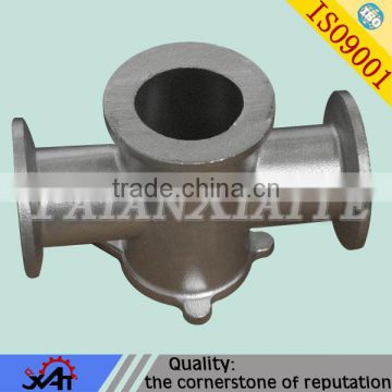 stainless steel casting precision casting for pipe parts four-way connection
