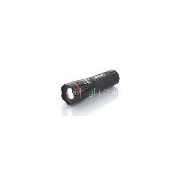 3Modes 5Watt LED Zoom Flashlight , 170 lumen super bright led torch with Red Plastic Ring
