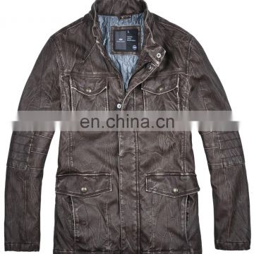 lastest fashion diamond thin quilted stylish men long leather coat