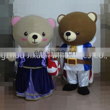 wedding bear 2 person mascot costume