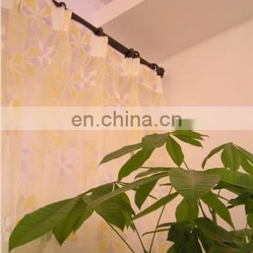 many types of curtain embroidered glitter bronzing flocking organza curtain