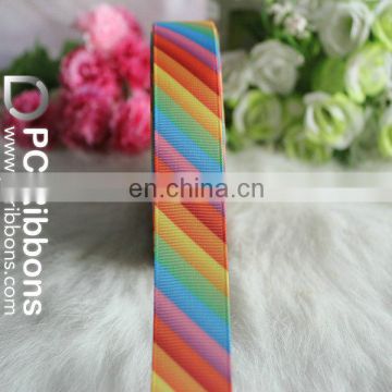 Fashion rainbow stripe ribbon