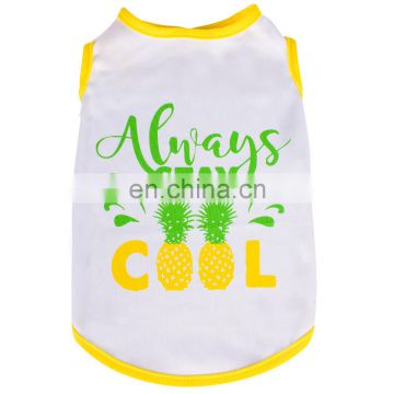 new products funny dog clothes,cheap blank and recycled sleeveless t-shirt for dogs