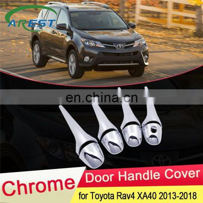 for Toyota RAV4 XA40 2013 2014 2015 2016 2017 2018 Luxurious Chrome Door Handle Cover Catch Trim Set Car Cap Accessories RaV 4