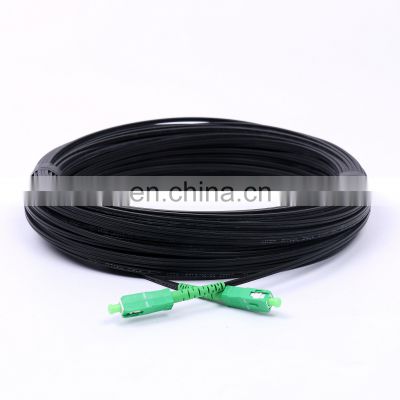 150m fiber optic drop cable sc to sc patch cord G.657A SC/APC-SC/APC slef-supporting ftth outdoor 1 drop cable patch cord