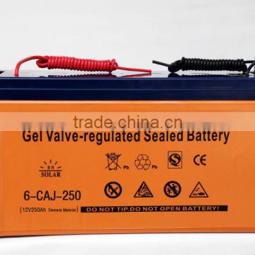 250A 12V Gelled High Efficient Solar Battery