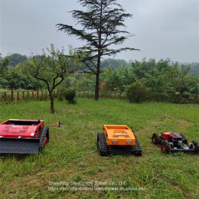 radio controlled slope mower, China remote controlled brush cutter price, remote control slope mower with tracks for sale