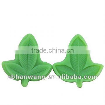Q0011 leaf icing mold silicone icing molds cake decoration molds