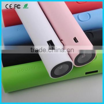 LED light rohs power bank 2600mAh corporate charger gift