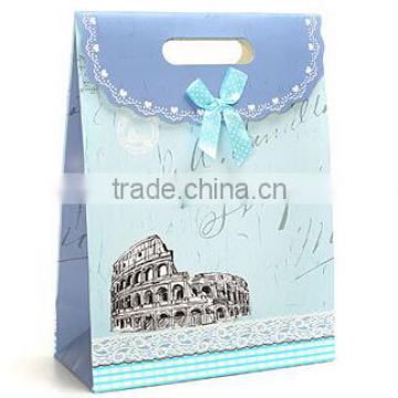 Colosseo pattern promotional custome gift paper bag
