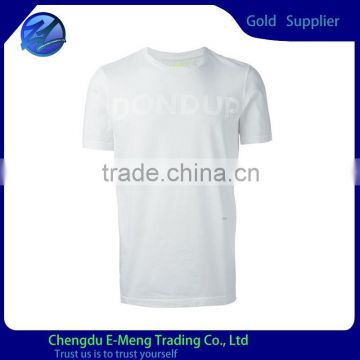Short Sleeves Plain Solid Color T-shirt Clothing in White