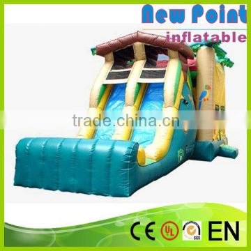 New Point PVC trampoline Large Outdoor Slide for sale