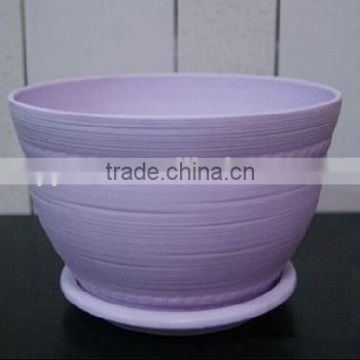 Plastic Flower Pot with Tray