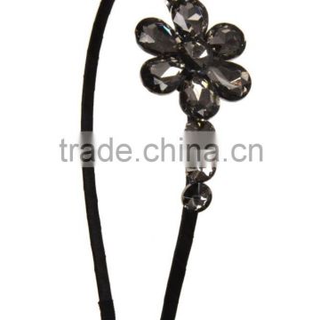 Faux Gemstone Flower Hairband/Heanband