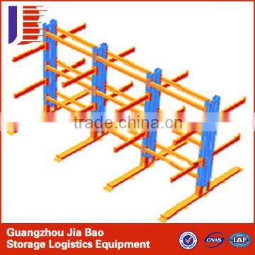 Double Side Steel Pipe Storage Cantilever Storage Racks With Powder Coating