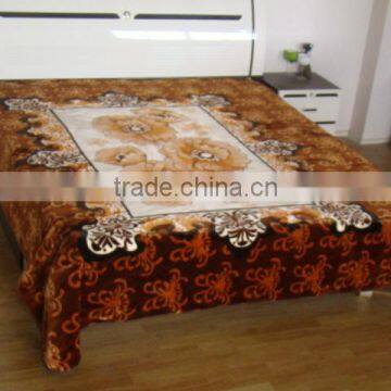 2013 Hot selling New design polyester Raschel Blankets