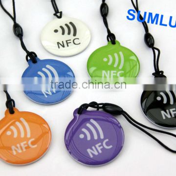 Crystal NFC Tag Gift Set for ALL NFC enabled Mobile Phones Epoxy Keyfobs offer LOGO printing
