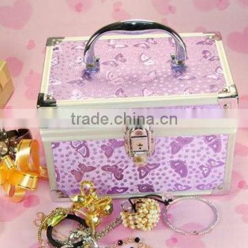 New aluminum cosmetic case with beauty pattern,aluminum cosmetic box