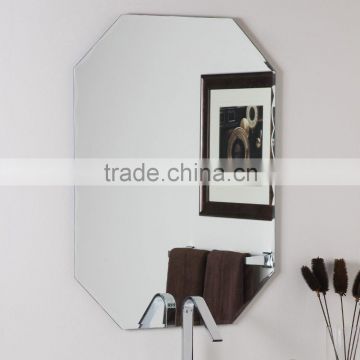 large mirror frameless wholesale shaped aluminum coated mirror