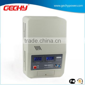 TSD-3000VA wall mounted motor single phase servo LCD electromechanical control automatic AC voltage regulator/stabilizer/AVR