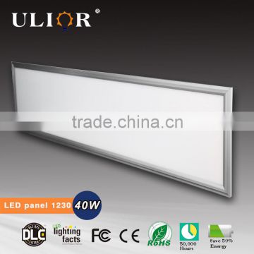 High quality LED lamps manufacture DLC 1200x300 40w led panel 4x1 led ceiling panel