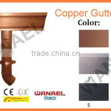 weatherability copper rain water gutter