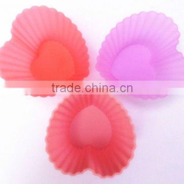 2012 hot selling silicone heart shape cake mould