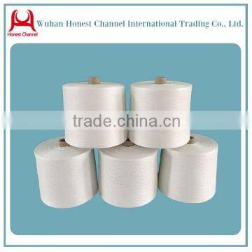 Alibaba China 100% spun polyester yarn 20/2 competitive price.