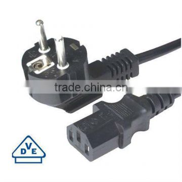 VDE approval refrigerator power cord