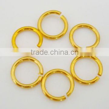 Round Wire Gold Color Aluminum Jump Ring