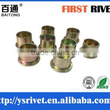 12.7x10 zinc color flat head full tubular steel rivet