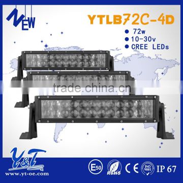 72w IP67 Waterproof LED Light Bar/usb for truck drive led light
