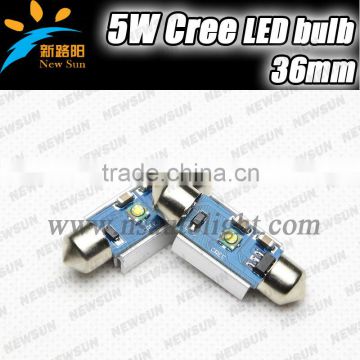 Factory best price led festoon light for all cars, white color car roof lights with one year warranty