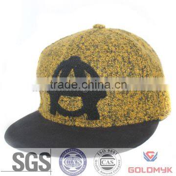 Special fashion fabric embroidery autumn snapback cap
