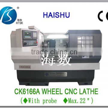 china cnc lathe machine CK6166A cnc alloy rim repair lathe and steel rim polishing machine