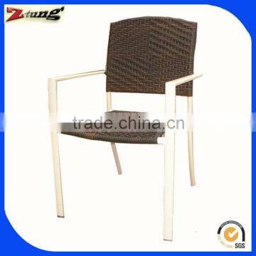 ZT-1031C Aluminum wicker armrest coffee chair