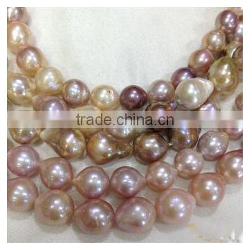 baroque pearl beads/nucleated baroque freshwater pearls