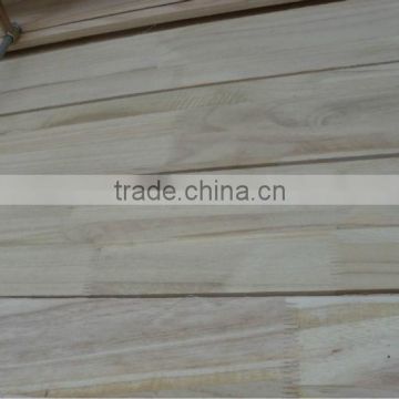 Solid wood paulownia finger jointed board, natural color paulownia wood