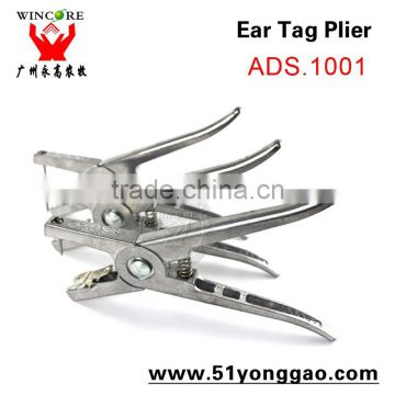 Stainless steel ear tag pliers animal ear tag pliers for poultry farm ear tag applicator