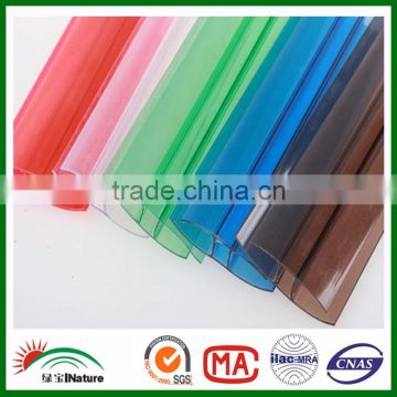 Online shopping building materials PC-H profile PC-H connector China PC sheet manufacturer