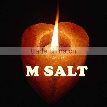 Himalayan Salt Tea Light Heart Shape Candle Holder