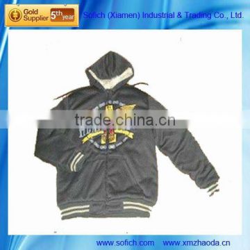 Mens custom varsity hoody fleece jackets