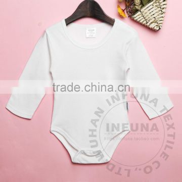 Cotton baby romper bodysuit. long sleeve, 5 color, no minimum. high quality and law price