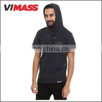 Fashion Cheap 100% Cotton short sleeve Hoodie Men